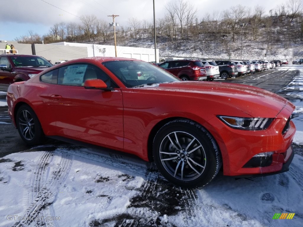 2016 Mustang EcoBoost Premium Coupe - Competition Orange / Dark Ceramic photo #1