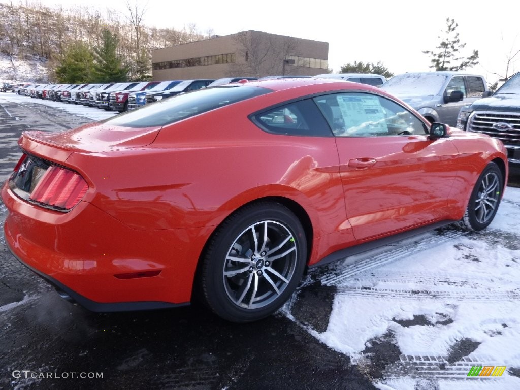 2016 Mustang EcoBoost Premium Coupe - Competition Orange / Dark Ceramic photo #2