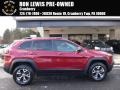 2014 Deep Cherry Red Crystal Pearl Jeep Cherokee Trailhawk 4x4  photo #1