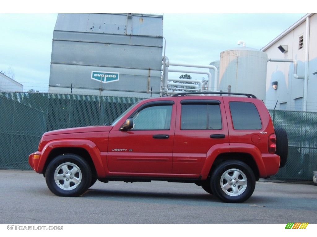 2002 Liberty Limited 4x4 - Flame Red / Dark Slate Gray photo #5