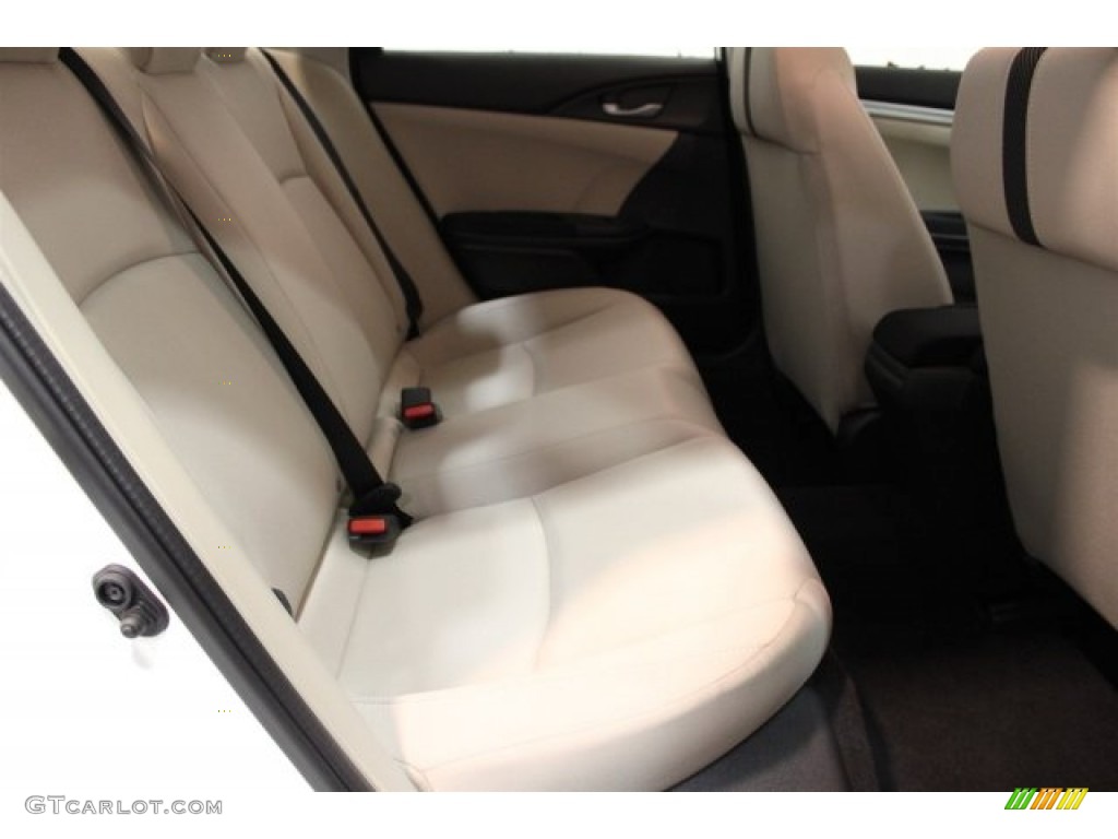 2016 Civic LX Sedan - Taffeta White / Ivory photo #25