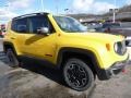 2016 Solar Yellow Jeep Renegade Trailhawk 4x4  photo #7