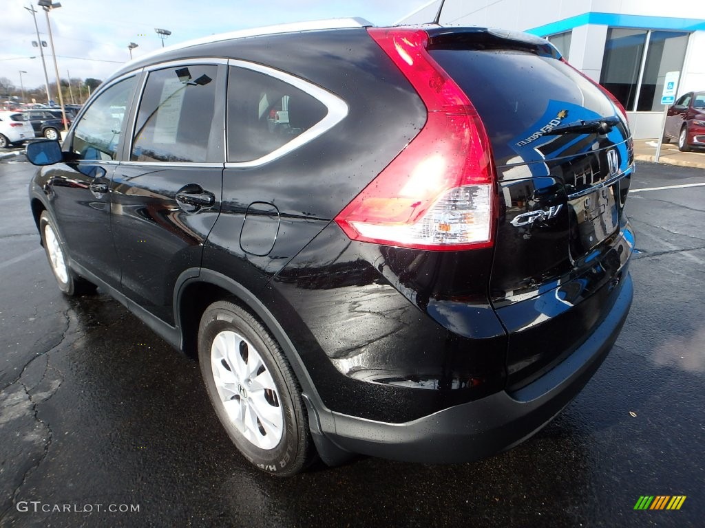 2014 CR-V EX-L AWD - Crystal Black Pearl / Black photo #4