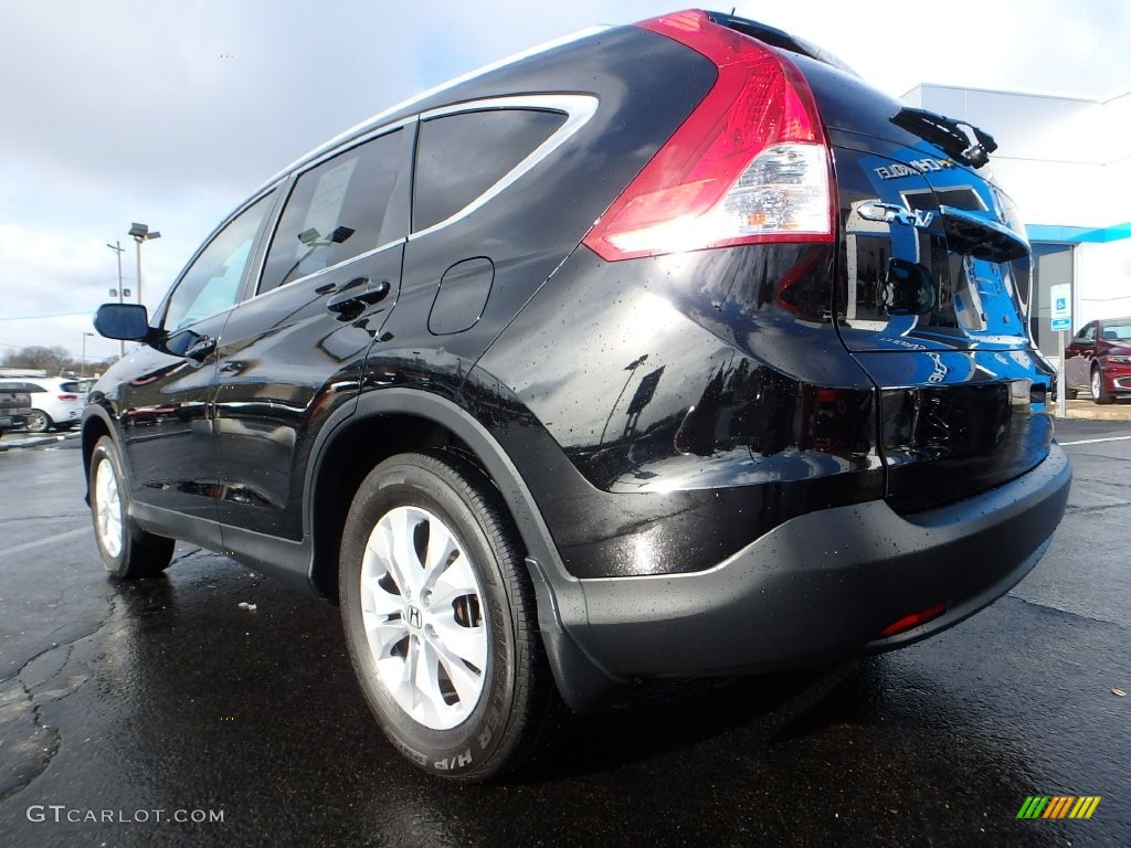2014 CR-V EX-L AWD - Crystal Black Pearl / Black photo #5