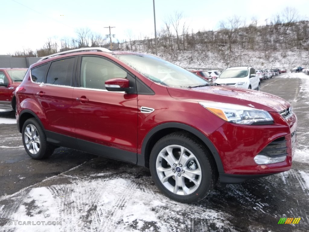 2016 Escape Titanium 4WD - Ruby Red Metallic / Charcoal Black photo #1