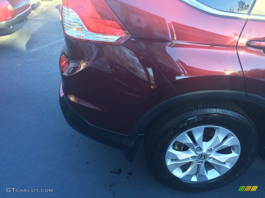 2014 CR-V EX AWD - Basque Red Pearl II / Gray photo #11