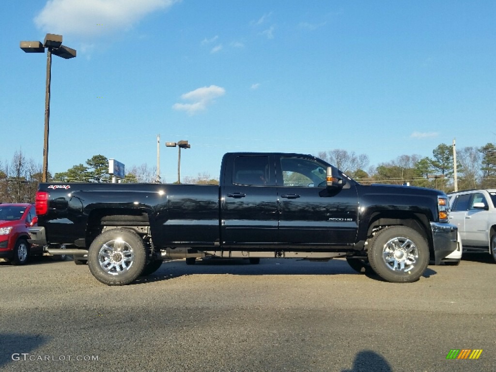 Black 2016 Chevrolet Silverado 3500HD LT Double Cab 4x4 Exterior Photo #109815978