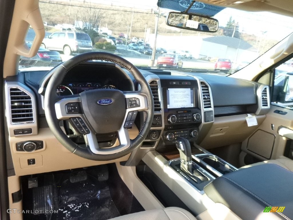 2016 F150 Lariat SuperCrew 4x4 - White Platinum / Medium Light Camel photo #8