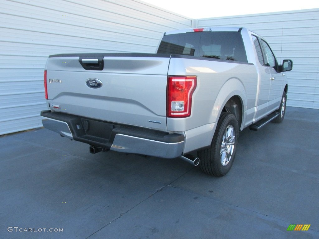 2016 F150 XLT SuperCab - Ingot Silver / Medium Earth Gray photo #4