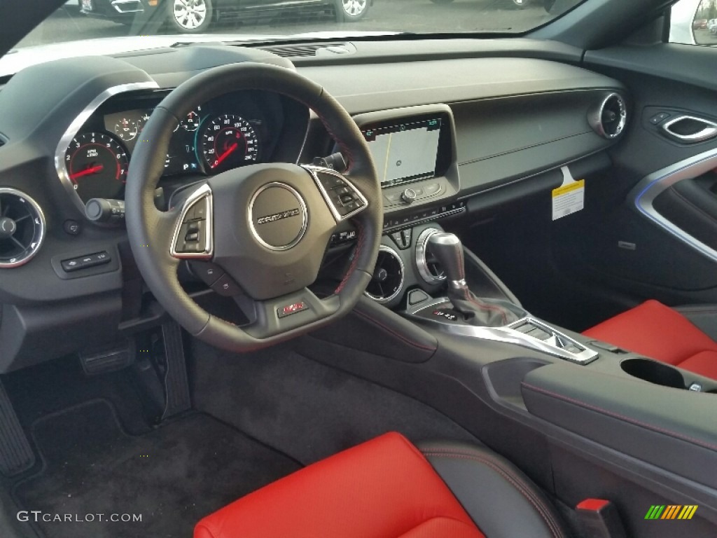 Adrenaline Red Interior 2016 Chevrolet Camaro SS Coupe Photo #109818042