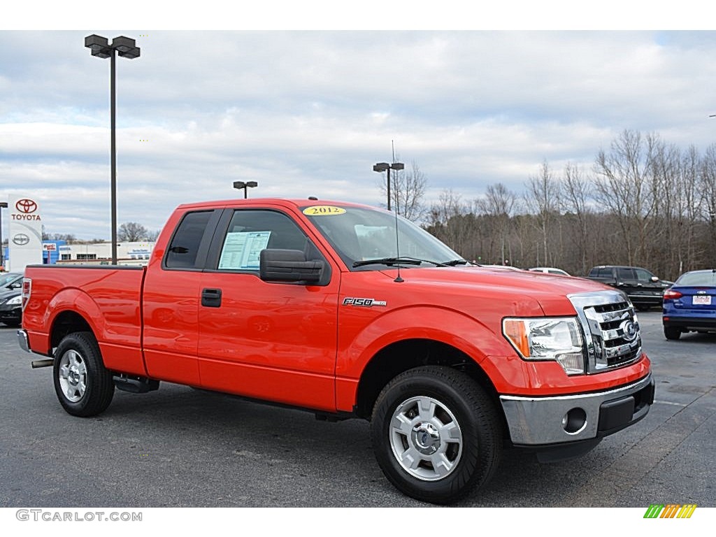 2012 F150 XLT SuperCab - Race Red / Steel Gray photo #1