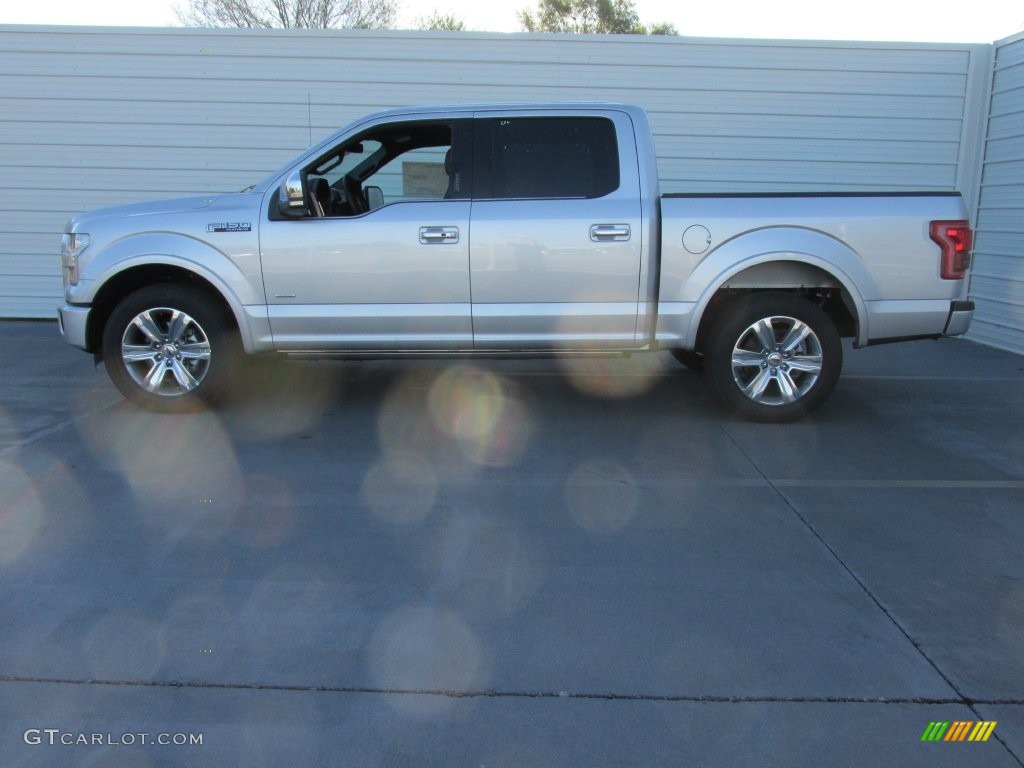 Ingot Silver 2016 Ford F150 Platinum SuperCrew Exterior Photo #109820996