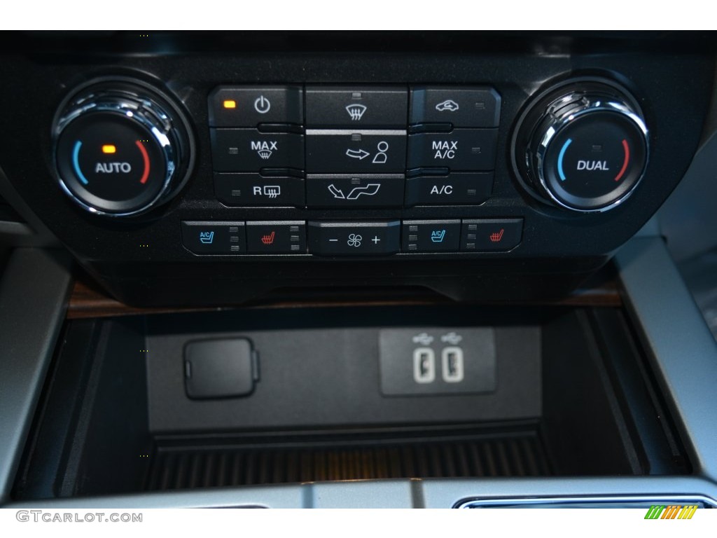 2016 F150 Lariat SuperCrew - White Platinum / Black photo #16