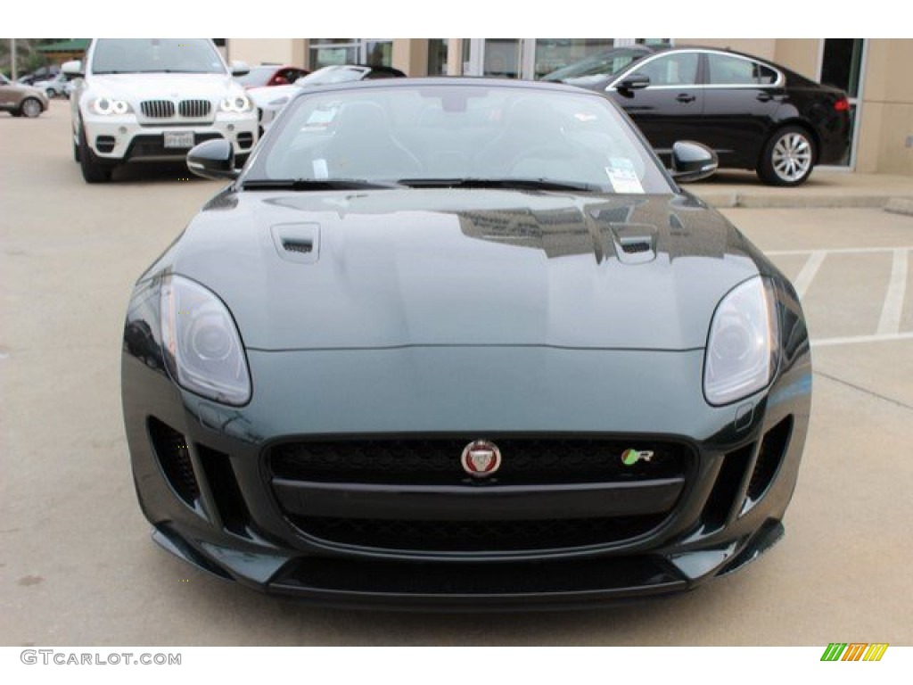 2016 F-TYPE R Convertible - British Racing Green Metallic / Jet photo #7