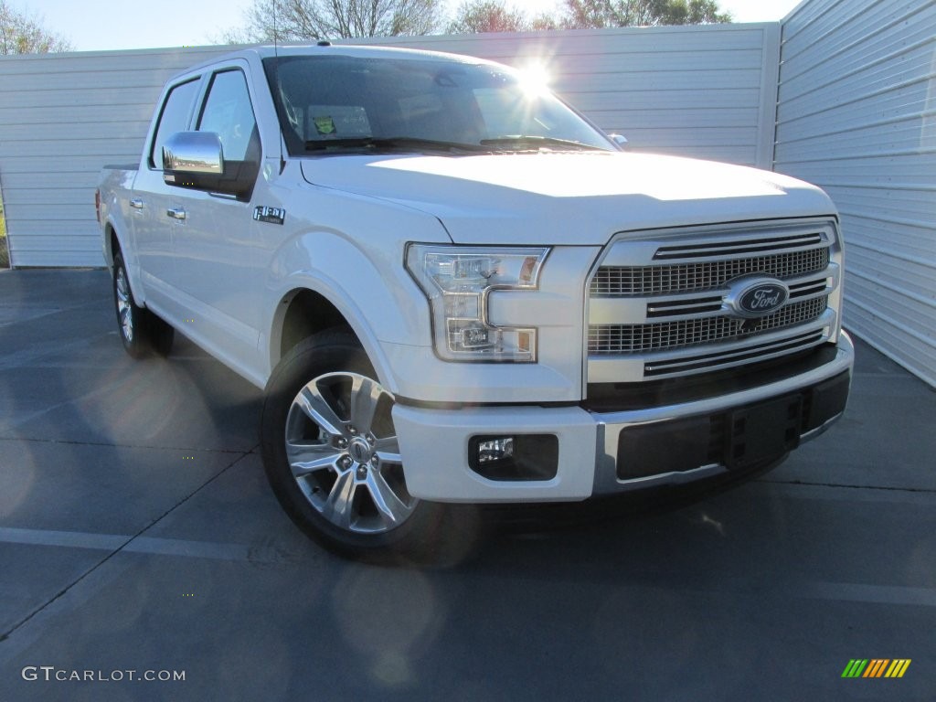 2016 F150 Platinum SuperCrew - White Platinum / Platinum Black photo #2