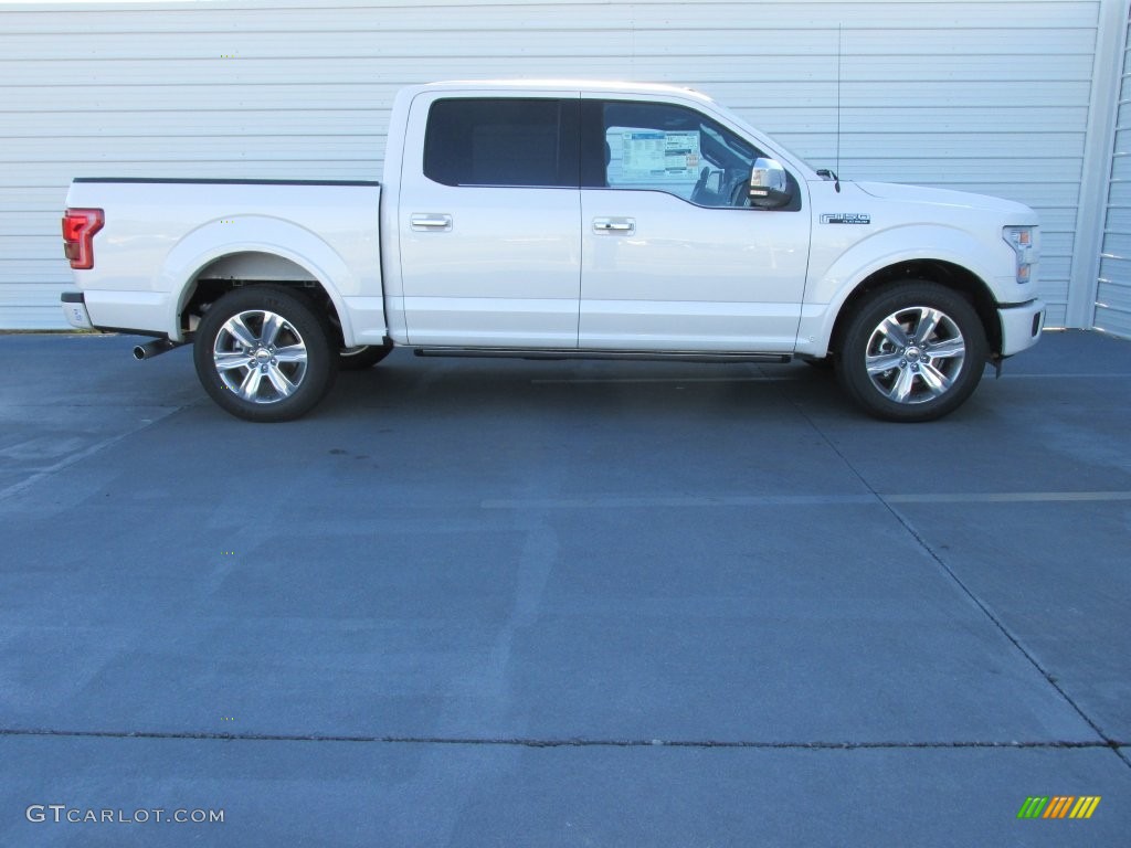 2016 F150 Platinum SuperCrew - White Platinum / Platinum Black photo #3