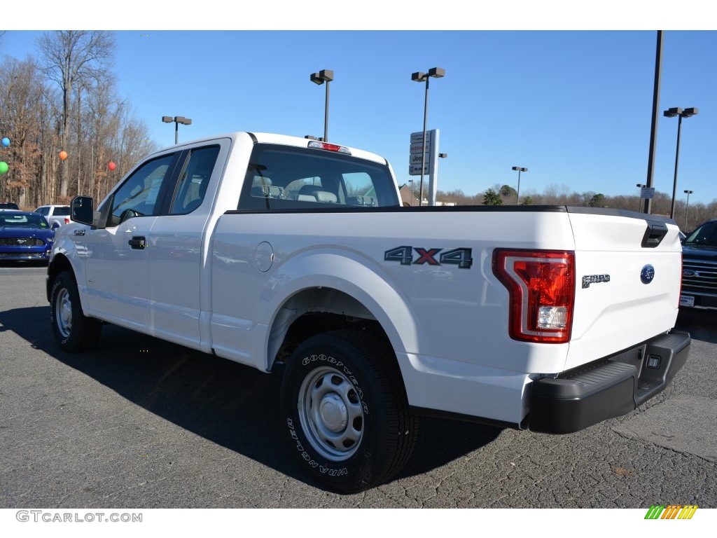 2016 F150 XL SuperCab 4x4 - Oxford White / Medium Earth Gray photo #18
