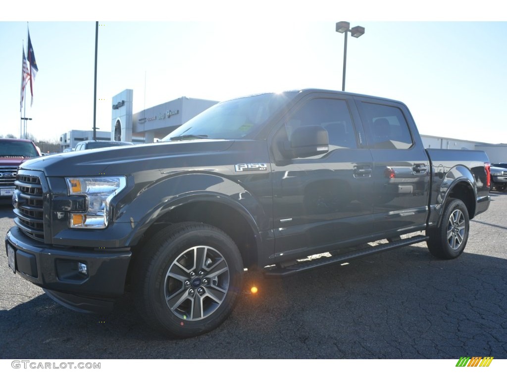 2016 F150 XLT SuperCrew - Lithium Gray / Black photo #3