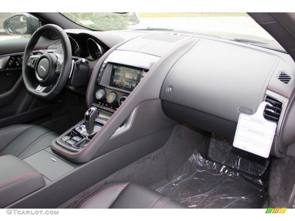 2016 Jaguar F-TYPE R Coupe Jet Dashboard Photo #109823175