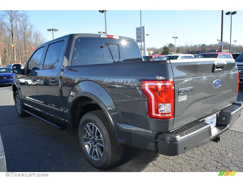 2016 F150 XLT SuperCrew - Lithium Gray / Black photo #23