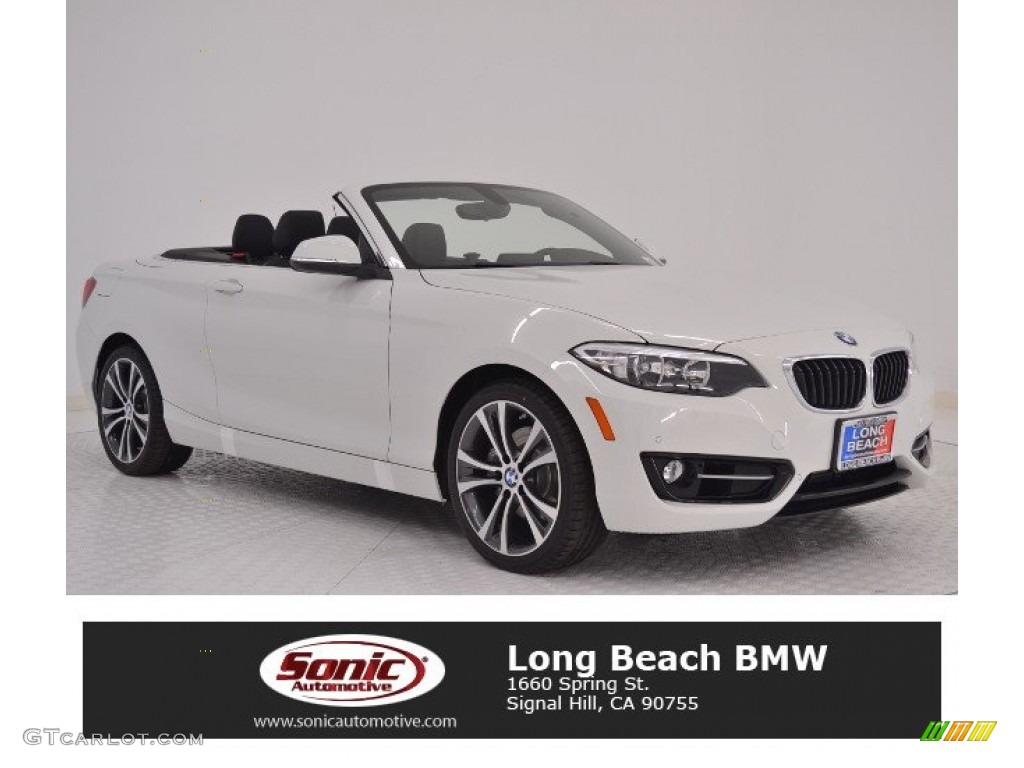 2016 2 Series 228i Convertible - Alpine White / Black photo #1