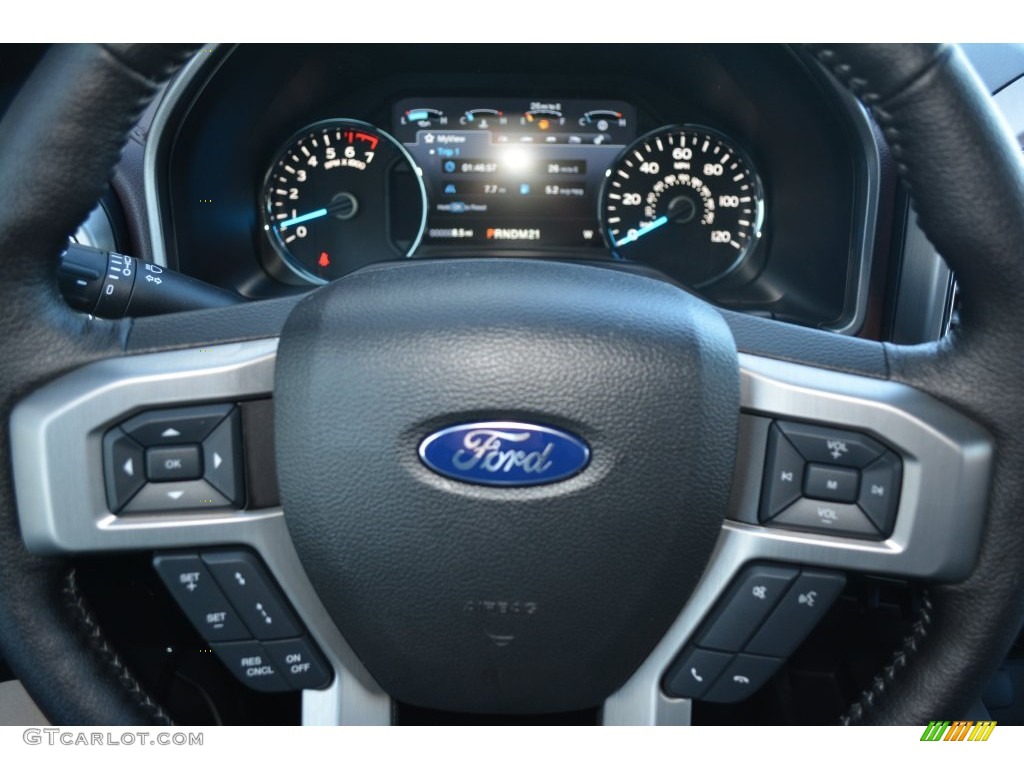 2016 F150 Platinum SuperCrew 4x4 - Shadow Black / Platinum Brunello photo #27