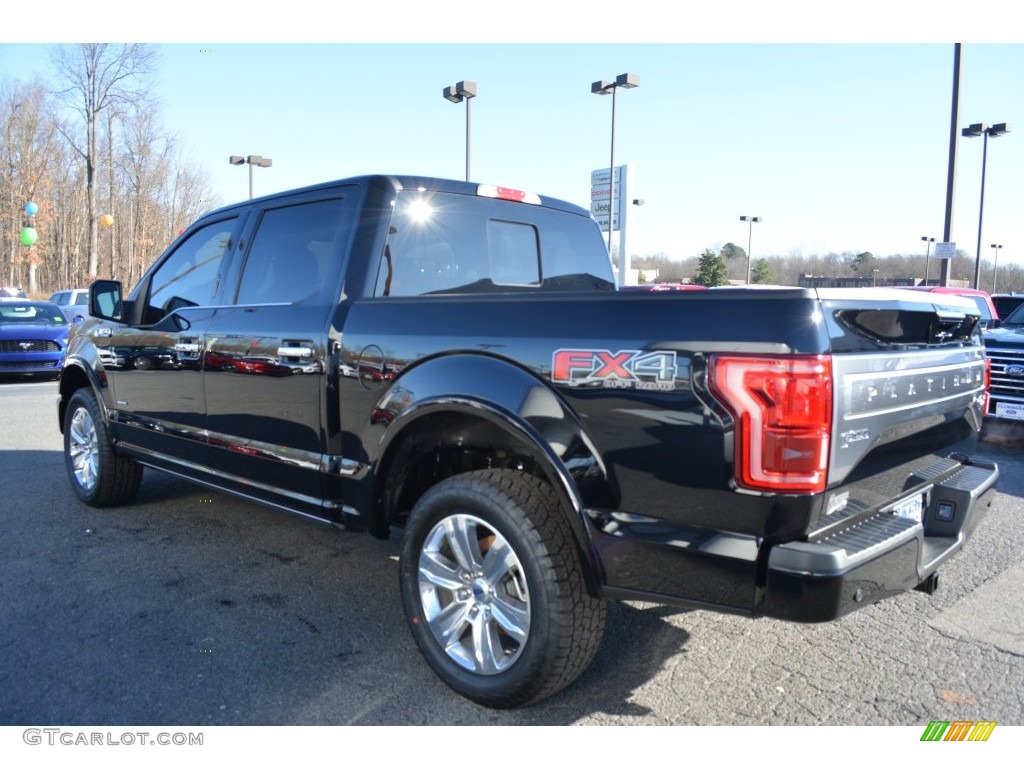 2016 F150 Platinum SuperCrew 4x4 - Shadow Black / Platinum Brunello photo #31