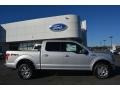 2016 Ingot Silver Ford F150 Lariat SuperCrew 4x4  photo #2