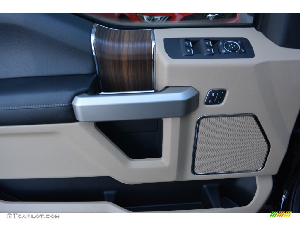 2016 F150 Lariat SuperCrew - Shadow Black / Medium Light Camel photo #8