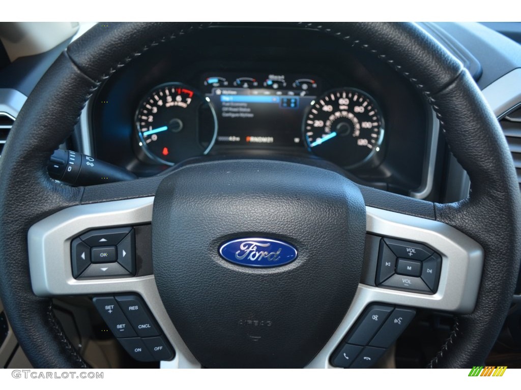 2016 F150 Lariat SuperCrew - Shadow Black / Medium Light Camel photo #24