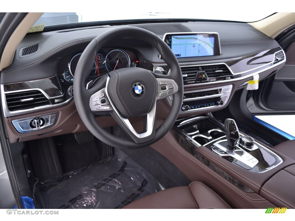 Mocha Interior 2016 BMW 7 Series 740i Sedan Photo #109826628