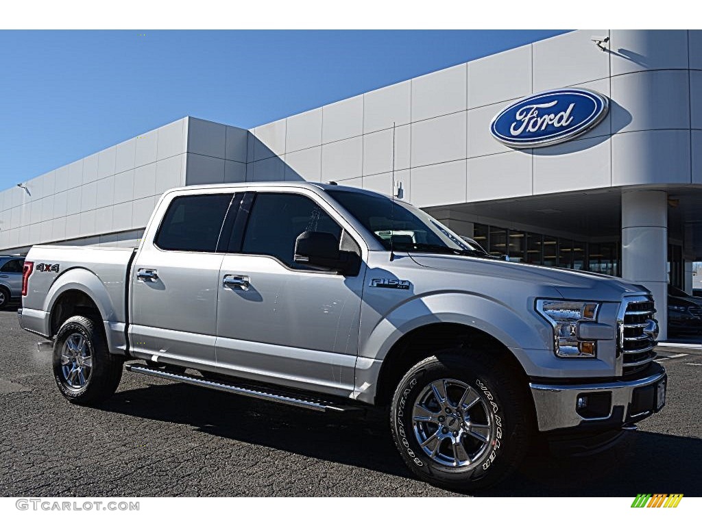 2016 F150 XLT SuperCrew 4x4 - Ingot Silver / Medium Earth Gray photo #1