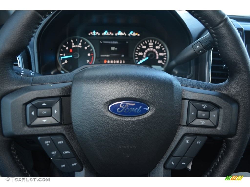 2016 F150 XLT SuperCab 4x4 - Shadow Black / Medium Earth Gray photo #17