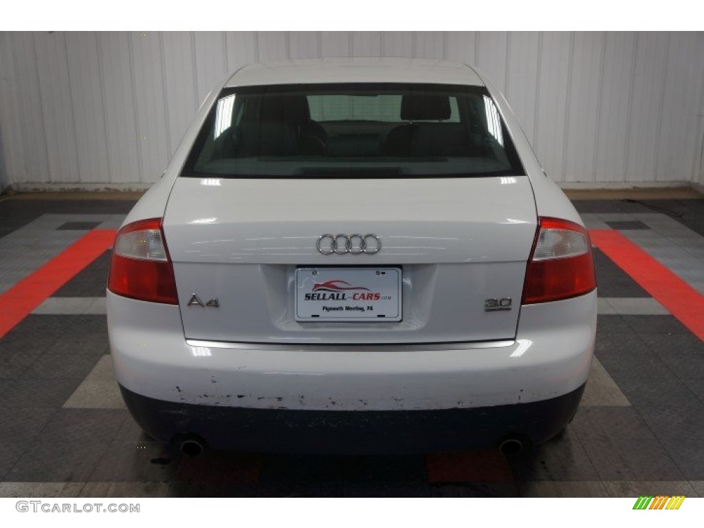 2003 A4 3.0 quattro Sedan - Polar White / Ebony photo #9