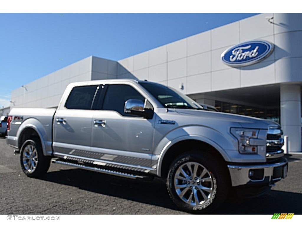 2016 F150 Lariat SuperCrew 4x4 - Ingot Silver / Black photo #1