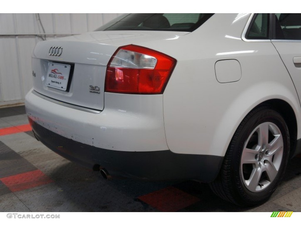 2003 A4 3.0 quattro Sedan - Polar White / Ebony photo #75