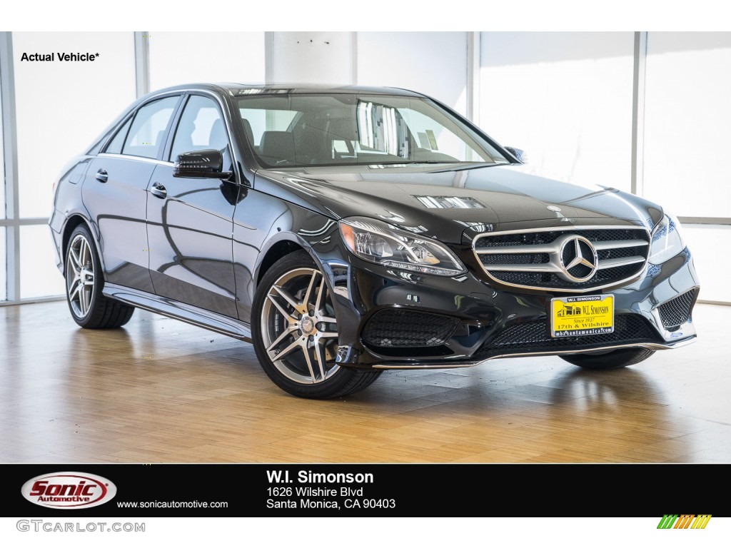 2016 E 350 Sedan - Black / Black photo #1