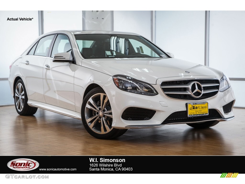 2016 E 350 Sedan - Polar White / Black photo #1