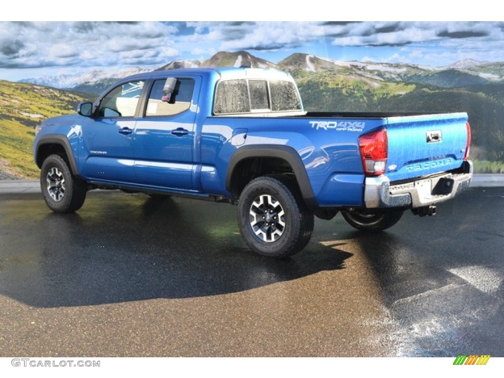 2016 Tacoma TRD Off-Road Double Cab 4x4 - Blazing Blue Pearl / TRD Graphite photo #3