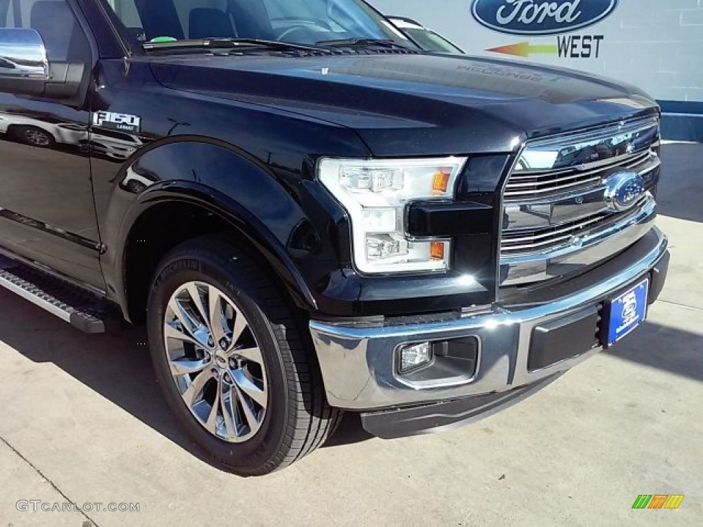 2016 F150 Lariat SuperCrew - Shadow Black / Black photo #3