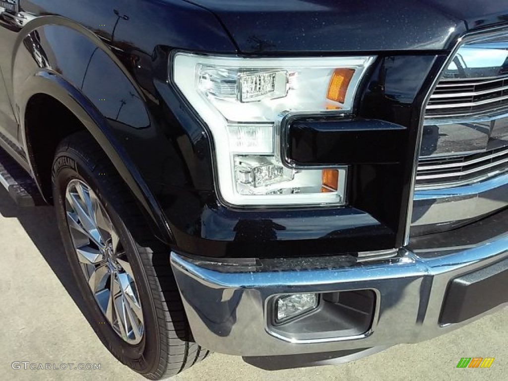 2016 F150 Lariat SuperCrew - Shadow Black / Black photo #7