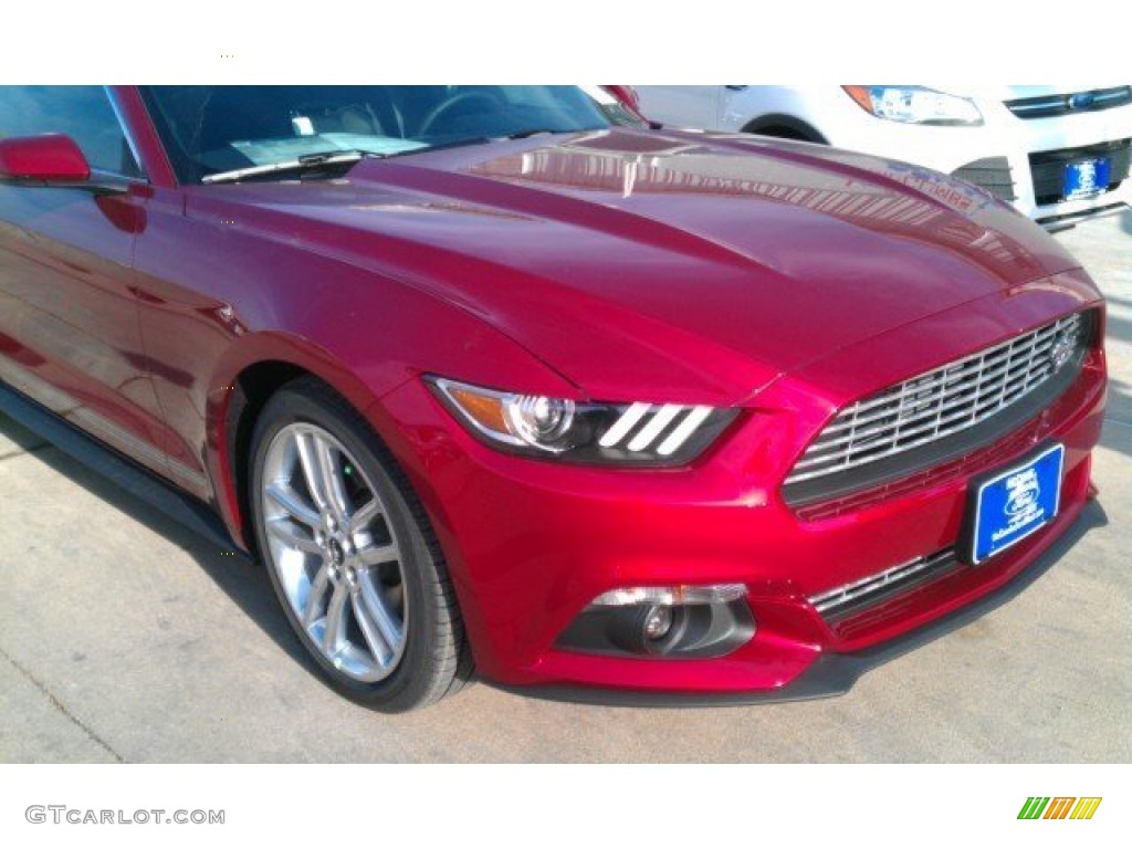 2016 Mustang EcoBoost Premium Coupe - Ruby Red Metallic / Ebony photo #3