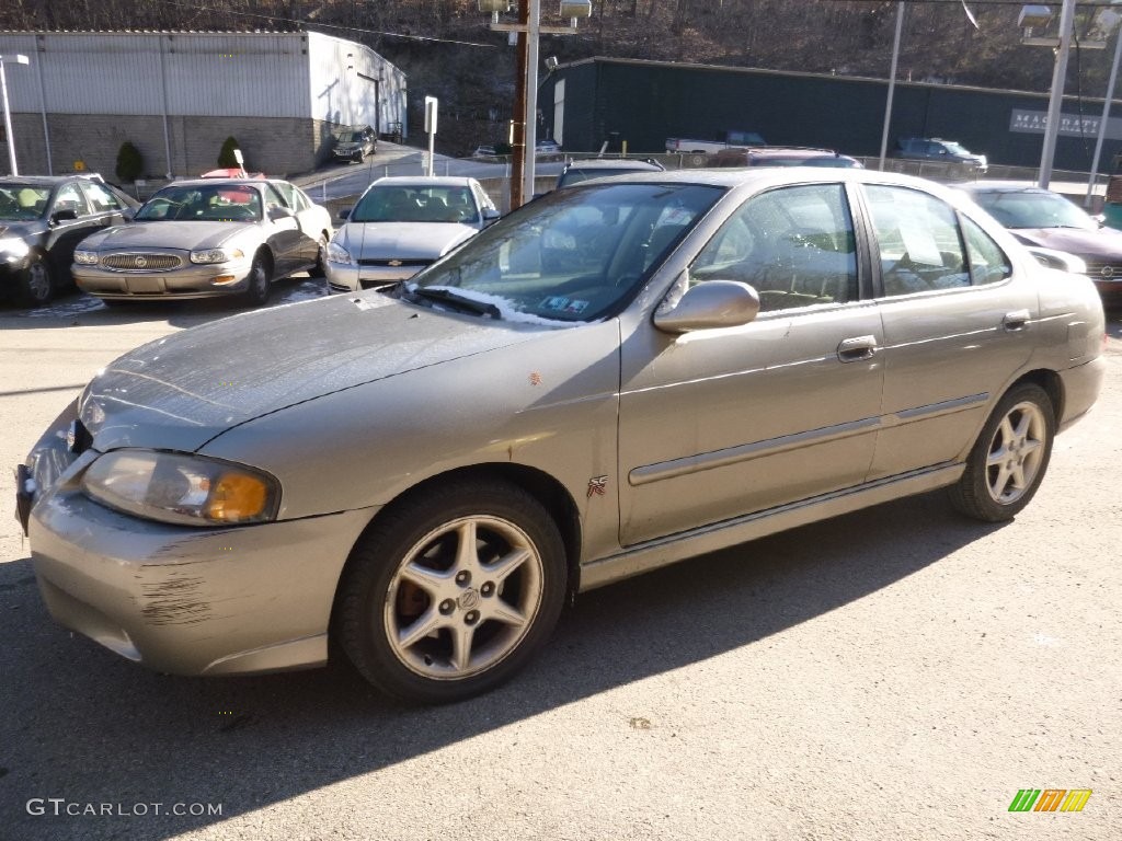 2002 Sentra SE-R - Radium Gray / Stone photo #12