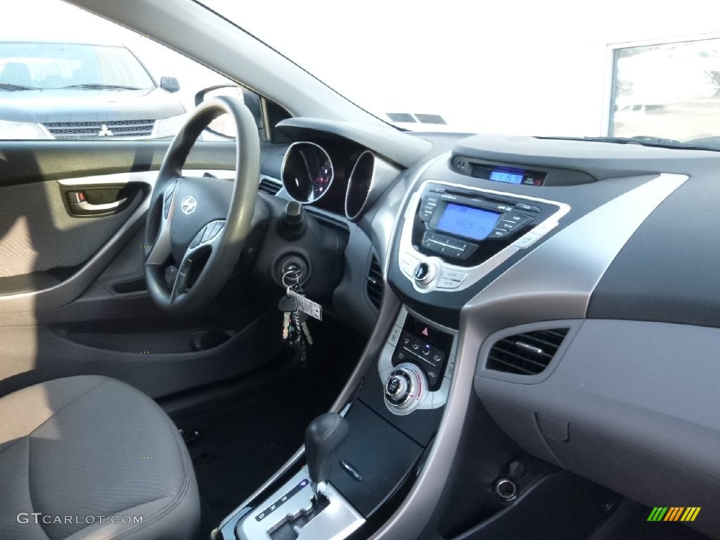 2012 Elantra GLS - Indigo Night Blue / Gray photo #11