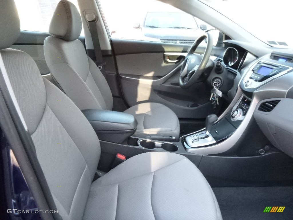 2012 Elantra GLS - Indigo Night Blue / Gray photo #12