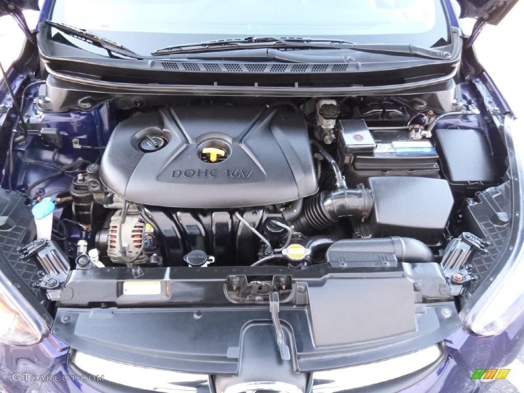2012 Elantra GLS - Indigo Night Blue / Gray photo #16