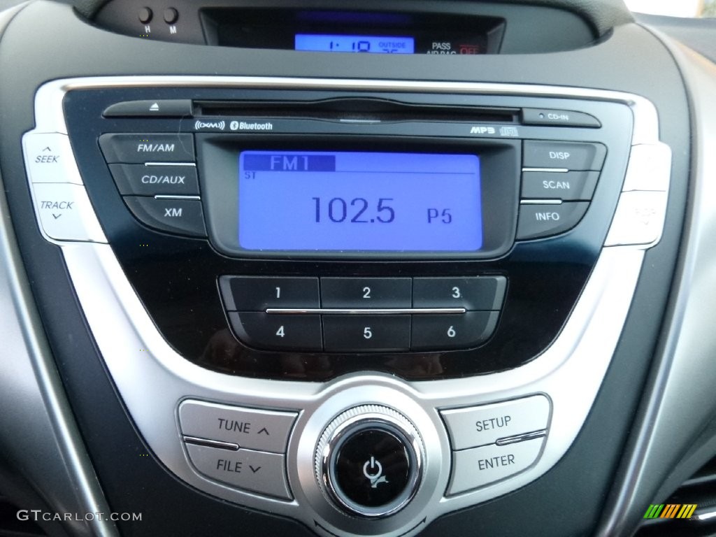 2012 Elantra GLS - Indigo Night Blue / Gray photo #23