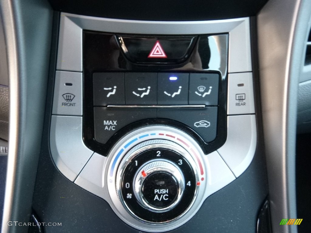 2012 Elantra GLS - Indigo Night Blue / Gray photo #24