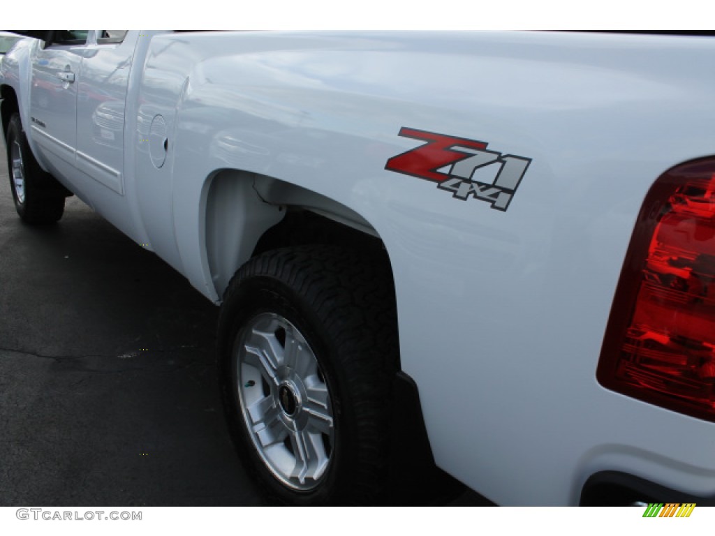 2013 Silverado 1500 LTZ Extended Cab 4x4 - Summit White / Light Titanium/Dark Titanium photo #4