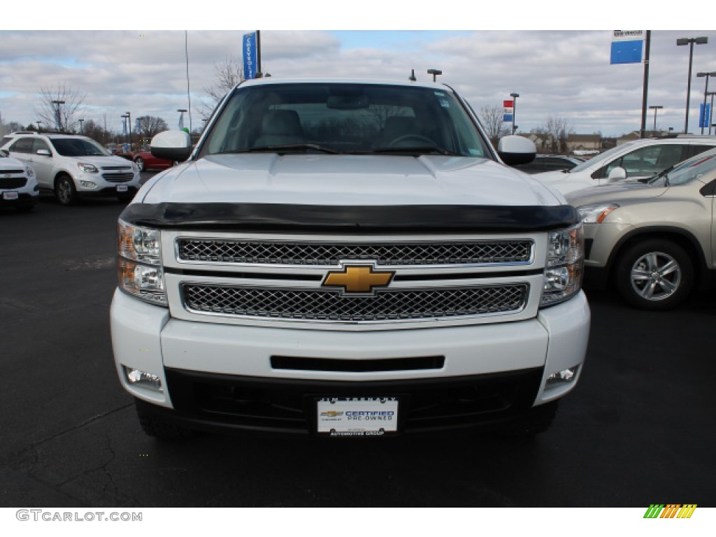 2013 Silverado 1500 LTZ Extended Cab 4x4 - Summit White / Light Titanium/Dark Titanium photo #8